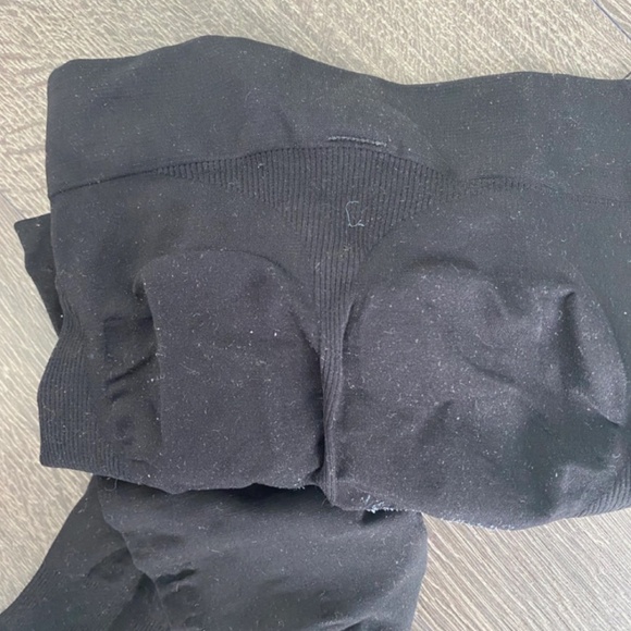 Cherilon Thai Brand Butt Lifting Black Tights - Xs - Picture 2 of 4